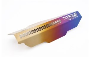 Subaru WRX Engine Pulley Cover - Torque Solution - Titanium Burnt Purple/Blue - `02-`14